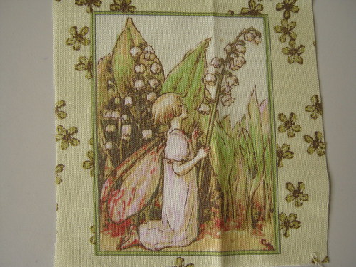 Jarní víly V - panel látky 10 x 7 cm — foto 1