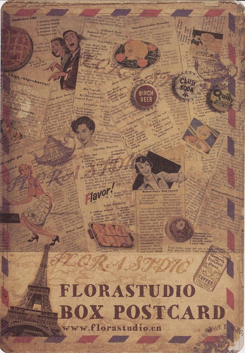 Vintage samolepící arch — foto 1