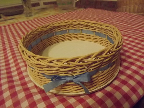 Košík s blankytnou mašlí — foto 1