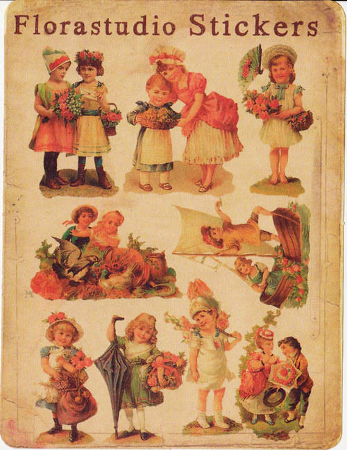 Vintage samolepící arch — foto 1