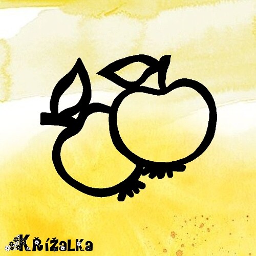 Jablíčka - razítko 4,5 x 3,5 cm — foto 1