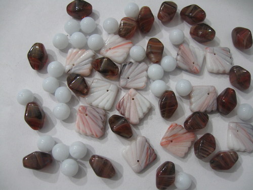 Mačkané - korálky - mix - 10 dkg