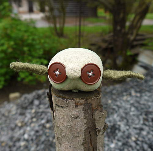 Trávová hlava Yoda — foto 1