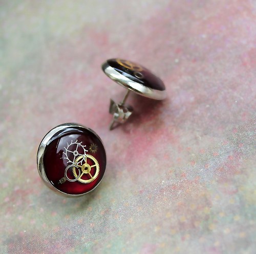 Burgundy circles — foto 1