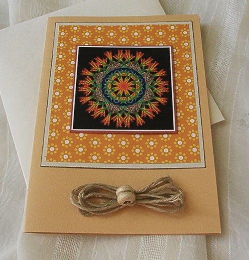 Mandala zelenooranžová — foto 1
