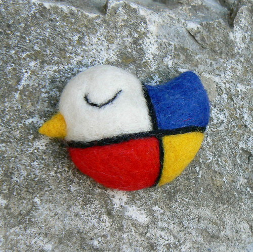 Spící ptáček a la Mondrian — foto 1