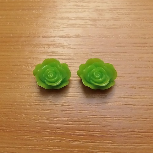 Růže - kabošon - 13 x 5 mm — foto 1