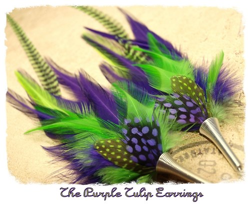 The Purple Tulip Earrings — foto 1