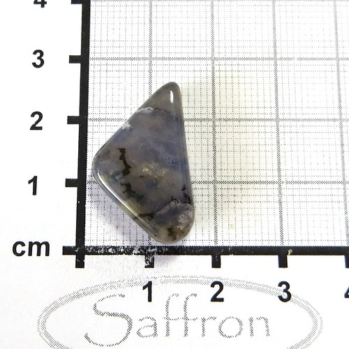 Modrý chalcedon s černými dendrity č.05 — foto 1