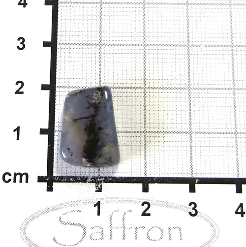 Modrý chalcedon s černými dendrity č.07 — foto 1