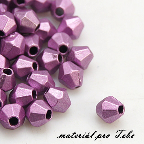 Akrylové bikonky fialové - 30 ks - 4 mm