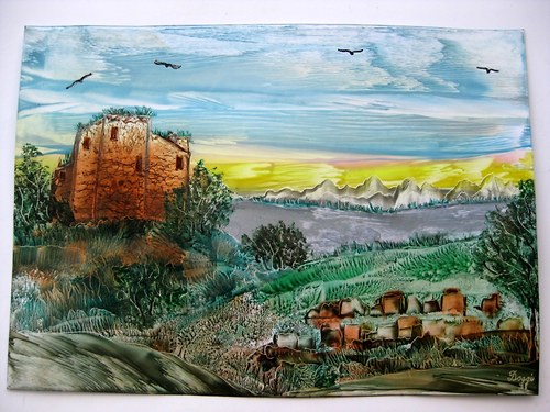 Zřícenina nad jezerem