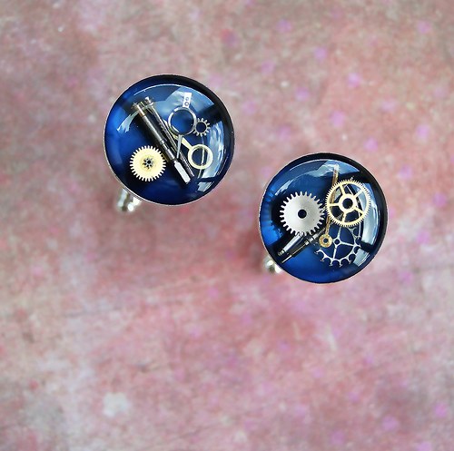 Manžetové knoflíčky /blue/ — foto 1