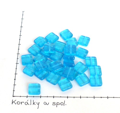 Čtverečky 9 mm světle modré, 20g — foto 1