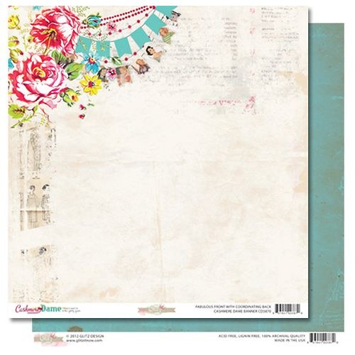 Scrapbookový papír Cashmere Dame Banner