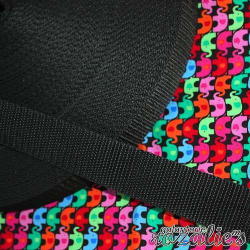 Popruh POP 30mm - ČERNÝ — foto 1
