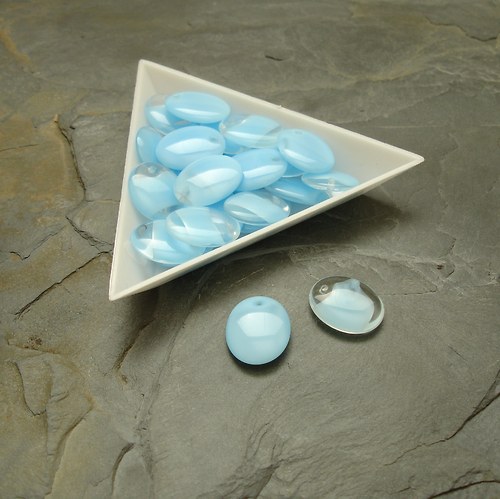 Mačkané korálky 16x13mm - 5 ks