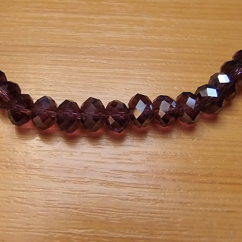 Broušené korálky 6x8 mm - 10 ks