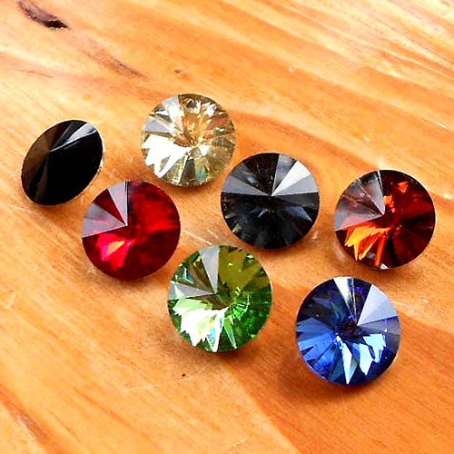 Swarovski Rivoli 10mm - 10ks - Mix