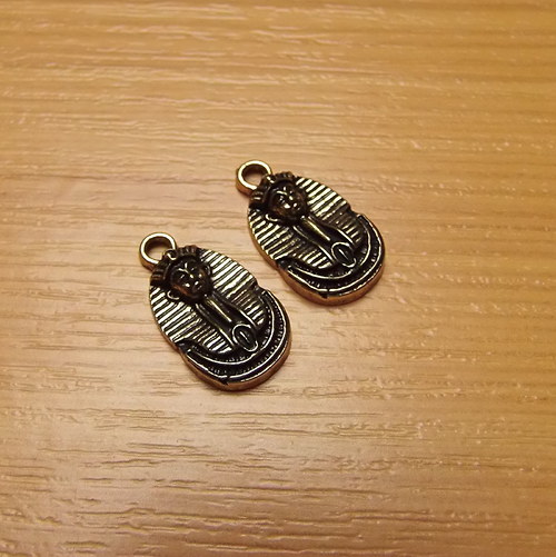 Faraon - starobronz - 10 x 19mm