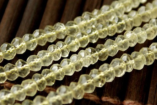 Lemon quartz - broušené rondelky 5ks — foto 1