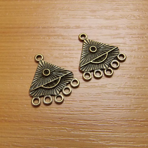 Ramínka - bronz - 20mm x 19mm - 2 kusy