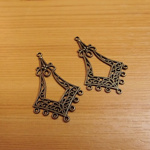 Ramínka - bronz - 27mm x 44mm - 2 kusy