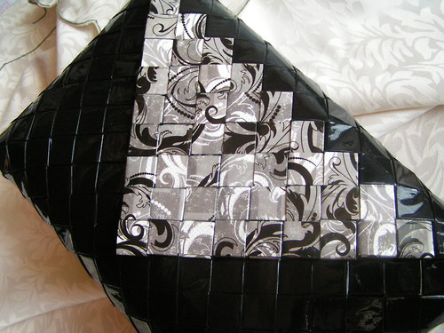 Kabelka skládaná - candy bag, černošedá — foto 1