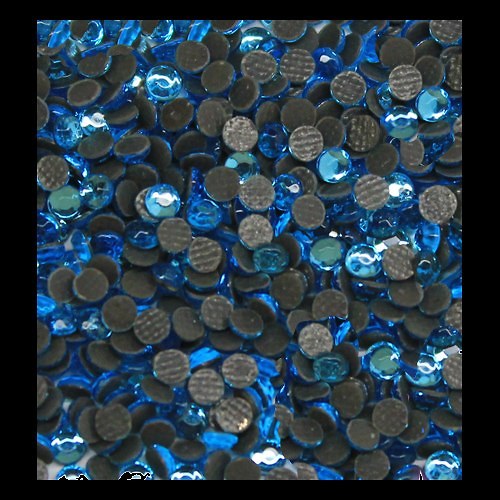 Hot fix, nažehlovací kamínky - Aqua