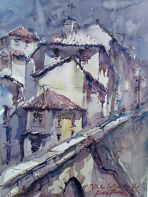 Labin,originální akvarel A4 — foto 1