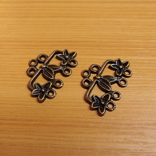 Ramínka - bronz - 26mm x 15mm - 2 kusy