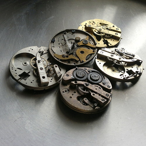 Hodinkové strojky - steampunk - 5 ks — foto 1