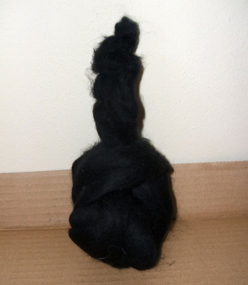 Merino rouno barvené - černé — foto 1