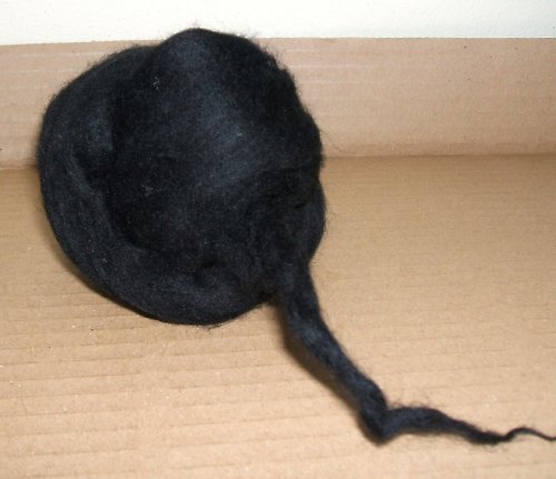 Merino rouno barvené - černé — foto 1