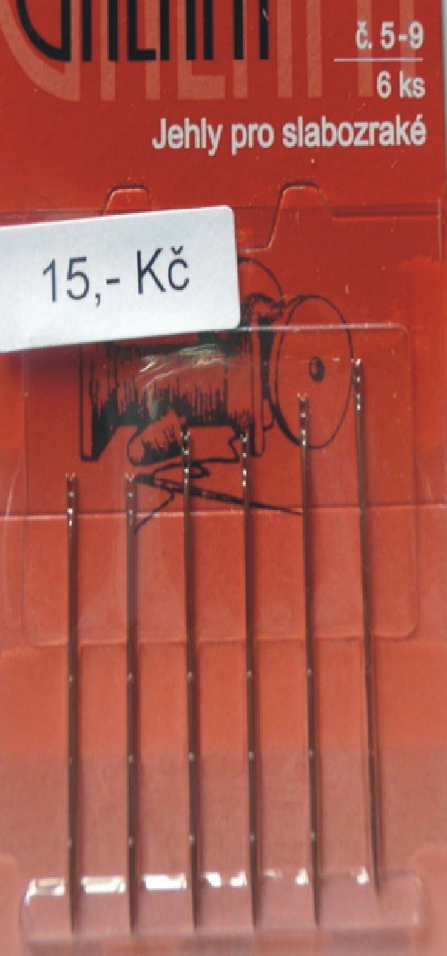 Jehly pro slabozraké - 6ks — foto 1