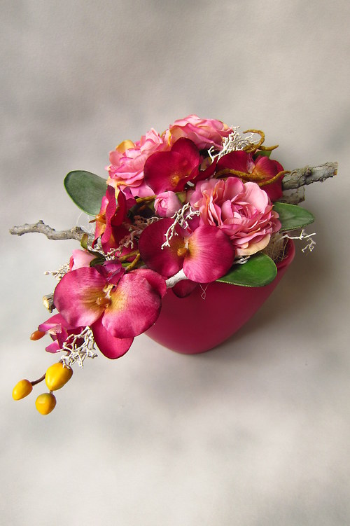Orchidej a ranunculus — foto 1
