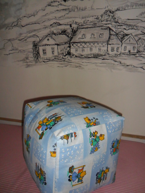 Dětský taburet -modrý medvídek. — foto 1