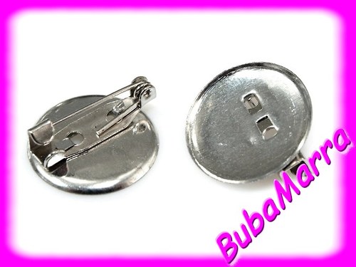 2ks BROŽOVÝ MŮSTEK ~ komponent ~ Ø19mm ~ PLATINA