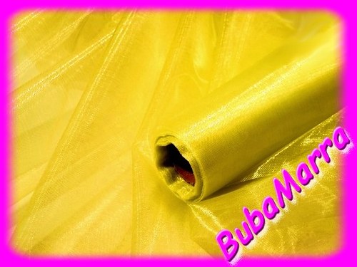 ~ ORGANZA ~ šíře 16cm ~ ŽLUTÁ