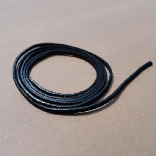 Kožený řemínek černý 2 mm — foto 1