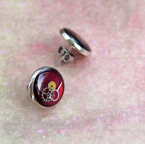 Burgundy circles — foto 1