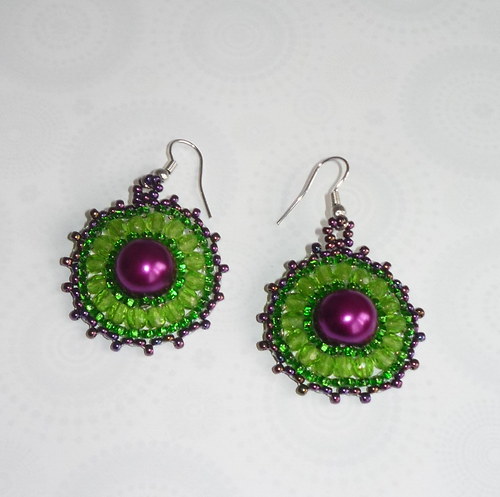 Green orchidej - náušnice — foto 1