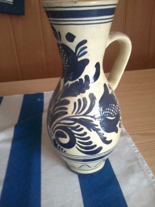 Velký džbán modrotiskový design ! sleva