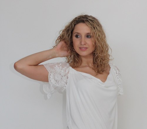 Smetanové tričko — foto 1