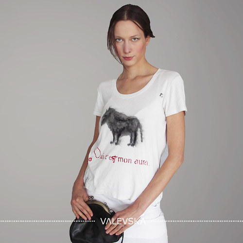 OUI, C´EST MON AURA, art brute triko — foto 1