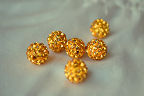 Shamballa korálky CZ kryštál colorado,10mm