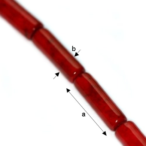 Mramor červený 13 mm, 2 ks