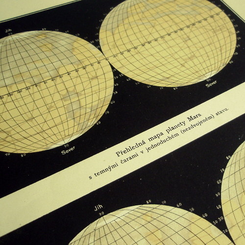 MAPA PLANETY MARS - č. 1653