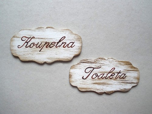 Cedulky Toaleta a Koupelna — foto 1