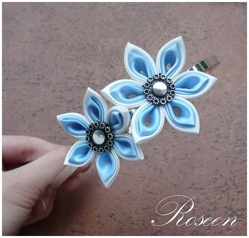 Kanzashi svatební na přání — foto 1